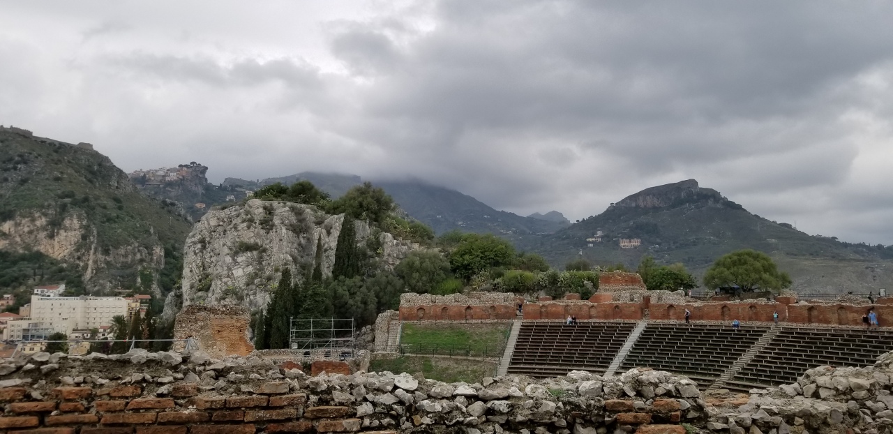 The Ancient Greek Theatre in Taormina a walk away